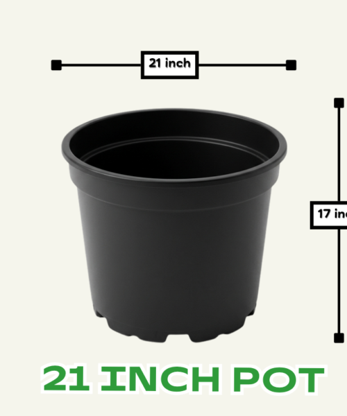 21 inch plastic pot for large trees and landscaping | 21 by 17 inch jumbo pots for gardening